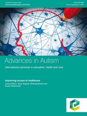 cover image of Advances in Autism, Volume 3, Number 3